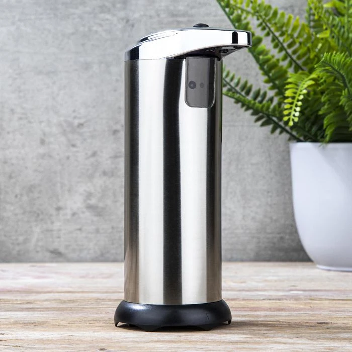 Böttcher-AG Desinfektionsmittelspender 33057, Edelstahl, Mit Infrarotsensor, Silber, 220ml 2 Böttcher-AG Desinfektionsmittelspender 33057, Edelstahl, Mit Infrarotsensor, Silber, 220ml – Bild 2