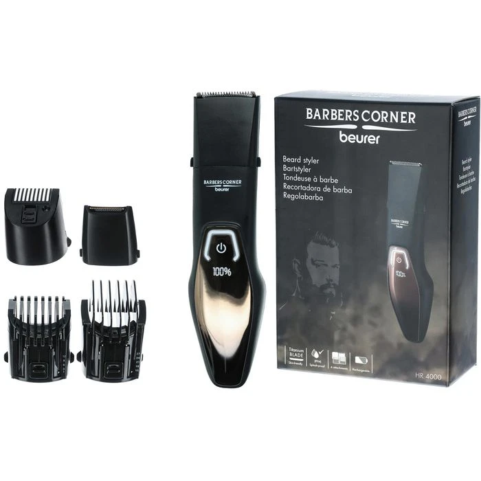 Beurer Barttrimmer HR 4000 Bartstyler, Für Herren, Abwaschbar, Mit 4 Aufsätzen 1 Beurer Barttrimmer HR 4000 Bartstyler, Für Herren, Abwaschbar, Mit 4 Aufsätzen