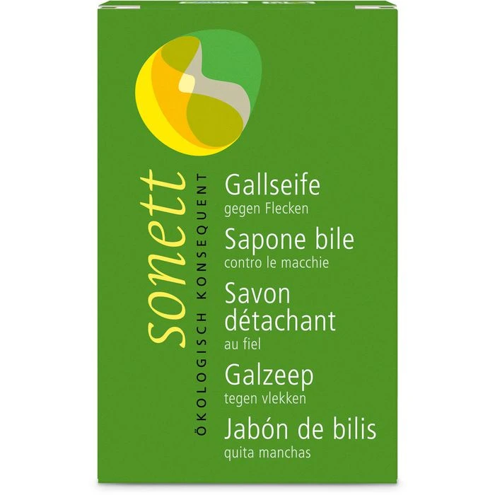 Sonett Fleckenentferner DE2010, Gallseife, Bio, Für Kleidung, Gegen Blut & Farbe, 100g 1 Sonett Fleckenentferner DE2010, Gallseife, Bio, Für Kleidung, Gegen Blut & Farbe, 100g