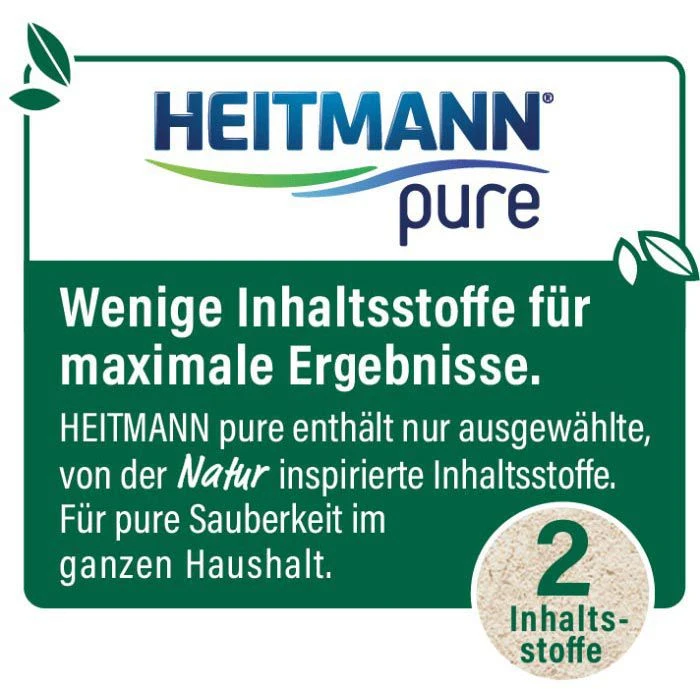 Heitmann Fleckenentferner Pure 1008268, Reine Sauerstoff Bleiche, Pulver, 350g 2 Heitmann Fleckenentferner Pure 1008268, Reine Sauerstoff Bleiche, Pulver, 350g – Bild 2