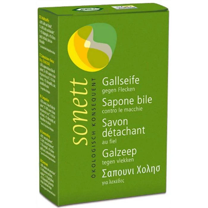 Sonett Fleckenentferner DE2010, Gallseife, Bio, Für Kleidung, Gegen Blut & Farbe, 100g 2 Sonett Fleckenentferner DE2010, Gallseife, Bio, Für Kleidung, Gegen Blut & Farbe, 100g – Bild 2