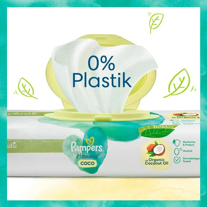 Pampers® Pampers Feuchttücher Harmonie Coco, 126 Tücher, Parfümiert, Je 42 Stück, 3 Pack 6 Pampers® Pampers Feuchttücher Harmonie Coco, 126 Tücher, Parfümiert, Je 42 Stück, 3 Pack – Bild 6