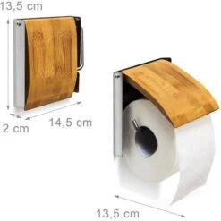 Toilettenpapierspender Relaxdays Bambus Und Edelstahl, Für 1 Kleinrolle, Braun -Tork Shop 1bb6d9a69360b19a3fd9368f600a67525956cf3b toilettenpapierspender relaxdays