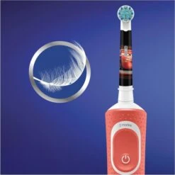 Oral B Oral-B Elektrische-Zahnbürste Kids Cars, Rot, Ab 3 Jahren, 2 Putzmodi, Mit Disney-Stickern -Tork Shop 1f08ea98b5f49f1ee32ba1653213686163720f5e elektrische zahnbuerste oral b kids cars rot