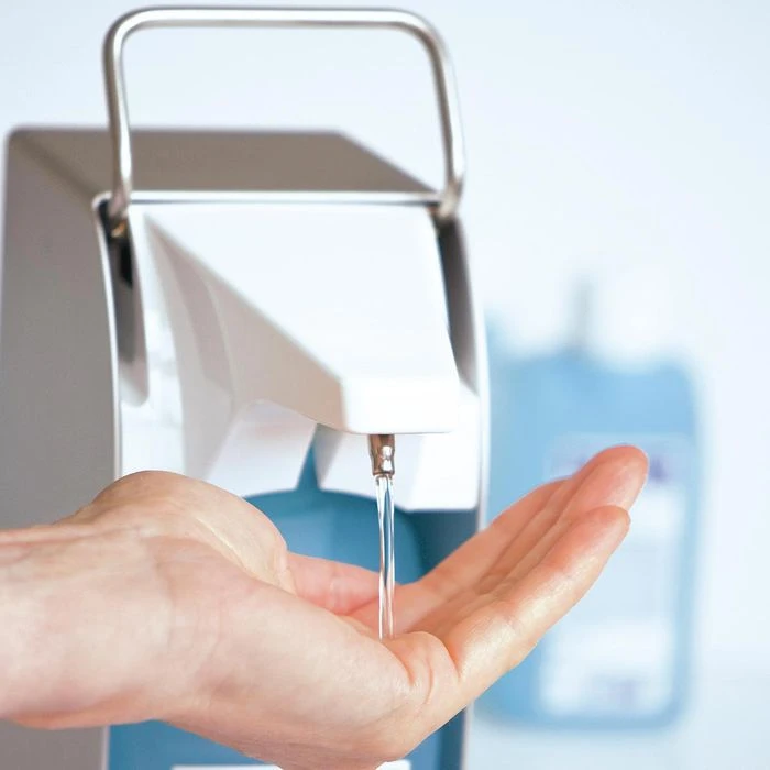 Bode Desinfektionsmittelspender Eurospender 1 Plus, 9812341, Touchless, Metall, Silber, 1000ml 2 Bode Desinfektionsmittelspender Eurospender 1 Plus, 9812341, Touchless, Metall, Silber, 1000ml – Bild 2