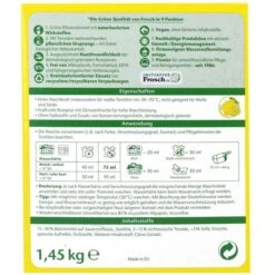 Frosch Waschmittel Citrus Vollwaschmittel, Pulver, ökologisch, 1,45 Kg, Mit Zitronenfrische, 22 WL -Tork Shop 21130077484f907b6c464e16750ab5345af9ebcf waschmittel frosch citrus vollwaschmittel pulver