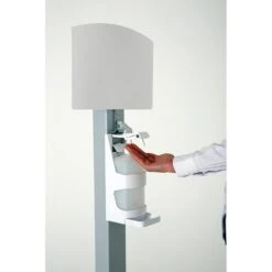 Update-Displays Desinfektionsmittelspender Foot, Basic, Mit Ständer & Fußpedal, Silber, 1000ml -Tork Shop 2313cf9227875c20e793f9dc17e7f7931dd10690 desinfektionsmittelspender update displays foot