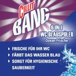 Cillit-Bang WC-Duftspüler 6 In 1 Blauspüler, Ozean Frische, Im Korb, 3 Stück -Tork Shop 25c6f9c2d213f006e04714c0cba6cc9f4d4d236b wc duftspueler cillit bang 6 in 1 blauspueler ozean