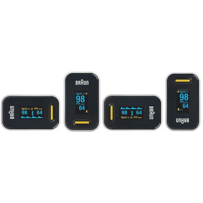 Braun Pulsoximeter 1, Weiß/schwarz, Drehbares OLED-Display, Mit Abschaltautomatik 2 Braun Pulsoximeter 1, Weiß/schwarz, Drehbares OLED-Display, Mit Abschaltautomatik – Bild 2