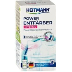 Heitmann Fleckenentferner Power Entfärber Intensiv, 3105, Für Kleidung, Pulver, 250g