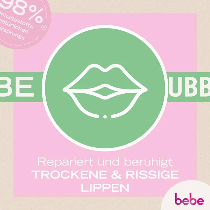Bebe Lippenbalsam 3in1 Repair Lippenpflege, Mit Glycerin, Avocadoöl Und Mandelöl, 4,9g 3 Bebe Lippenbalsam 3in1 Repair Lippenpflege, Mit Glycerin, Avocadoöl Und Mandelöl, 4,9g – Bild 3