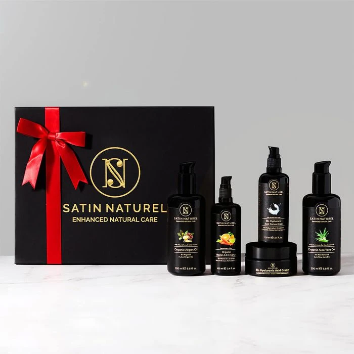 Satin-Naturel Geschenkset Bio Anti-Aging Premium, Beautyset Mit Arganöl, Hyaluron, Aloe Vera & Mehr 5 Satin-Naturel Geschenkset Bio Anti-Aging Premium, Beautyset Mit Arganöl, Hyaluron, Aloe Vera & Mehr – Bild 5