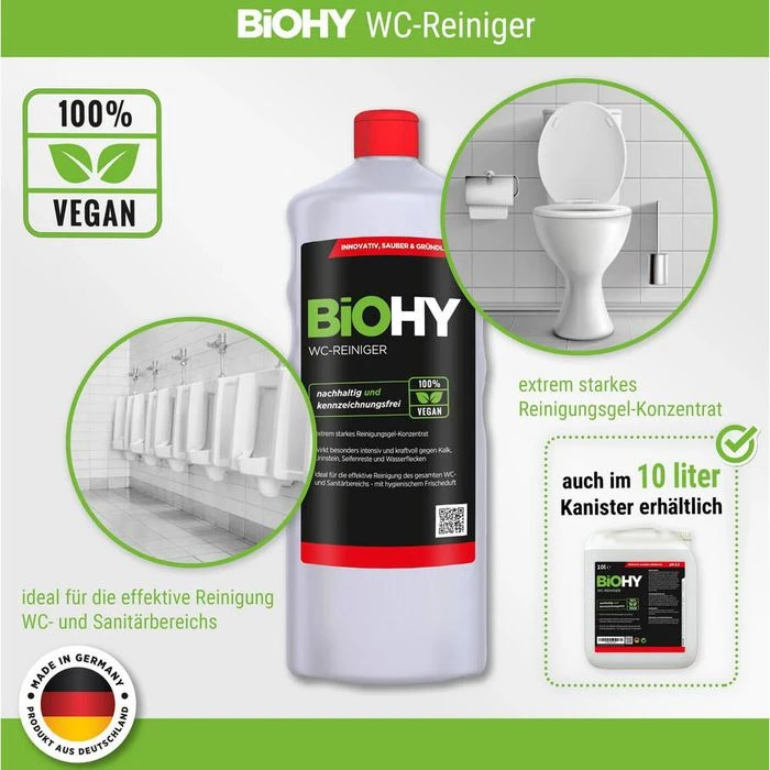 BiOHY WC-Reiniger 014-001, 100% Vegan, Bio-Konzentrat, 1 Liter 3 BiOHY WC-Reiniger 014-001, 100% Vegan, Bio-Konzentrat, 1 Liter – Bild 3