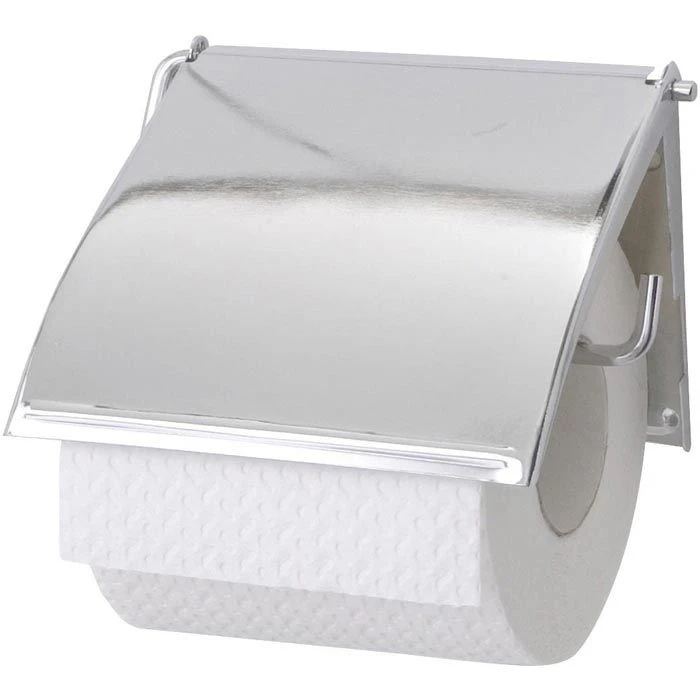 Wenko Toilettenpapierspender Cover 18265100, Metall, Für 1 Kleinrolle, Mit Abdeckung, Silber 1 Wenko Toilettenpapierspender Cover 18265100, Metall, Für 1 Kleinrolle, Mit Abdeckung, Silber