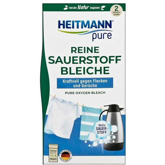Heitmann Fleckenentferner Pure 1008268, Reine Sauerstoff Bleiche, Pulver, 350g 1 Heitmann Fleckenentferner Pure 1008268, Reine Sauerstoff Bleiche, Pulver, 350g