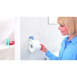 Tesa Toilettenpapierspender Deluxxe, 40400, Ohne Bohren, Metall, Für 1 Kleinrolle, Silber -Tork Shop 37762ff339afff89cef815ddc6ada374d0849dba toilettenpapierspender tesa deluxxe 40400