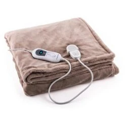 Klarstein Heizdecke Dr. Watson XXL Beige, 200 X 180cm, Abschaltautomatik