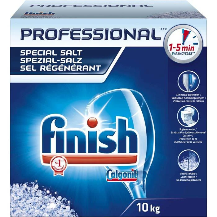 Finish Spülmaschinensalz Calgonit Professional, Spezial Salz, Grobkörnig, 10 Kg 1 Finish Spülmaschinensalz Calgonit Professional, Spezial Salz, Grobkörnig, 10 Kg
