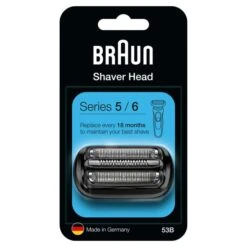 Braun Scherkopf 53B Kombipack, Schwarz, Für Braun Rasierer Series 5 Und Series 6