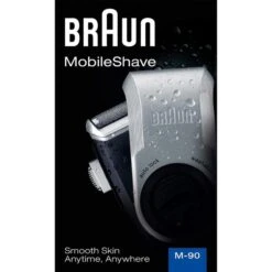 Braun Elektrorasierer MobileShave M-90, Twist Cap, Herren, Reiserasierer Für Unterwegs, Blau/silber -Tork Shop 44eb09bd1c660fcb26b8a73cbc356158926914df elektrorasierer braun mobileshave m 90 twist cap