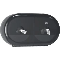 Tork Toilettenpapierspender SmartOne Mini, 682008, T9, Kunststoff, Für 2 Jumbo Rollen, Schwarz -Tork Shop 45fd402637523bf7ba69aed1af4e08834c3e0ec0 toilettenpapierspender tork smartone mini 682008