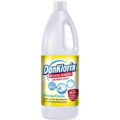 DanKlorix Hygienereiniger Mit Aktiv-Chlor, Zitronen-Frische, Desinfizierend, 1,5 Liter