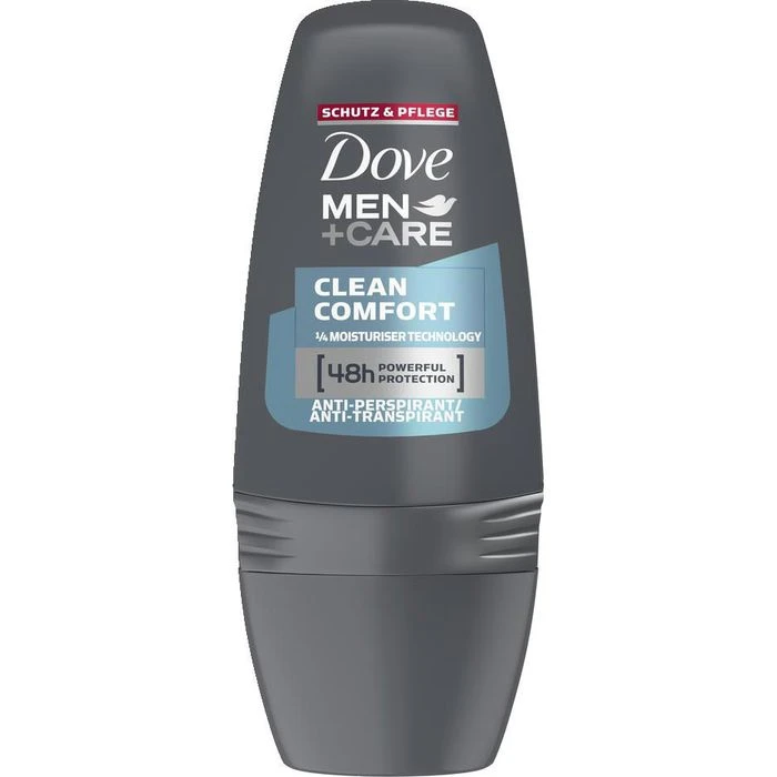 Dove Deodorant Men+Care Clean Comfort, 50ml, Für Herren, Antitranspirant, Roll-On 1 Dove Deodorant Men+Care Clean Comfort, 50ml, Für Herren, Antitranspirant, Roll-On