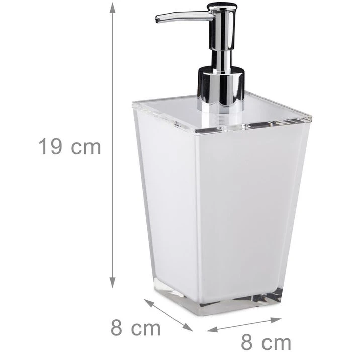 Relaxdays Badaccessoires-Set 1002258549, 5-teilig, Aus Kunststoff, Weiß 3 Relaxdays Badaccessoires-Set 1002258549, 5-teilig, Aus Kunststoff, Weiß – Bild 3