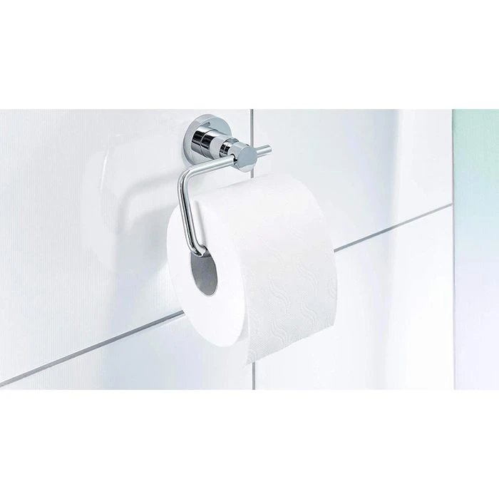 Tesa Toilettenpapierspender Loxx, 40272, Ohne Bohren, Metall, Für 1 Kleinrolle, Silber 3 Tesa Toilettenpapierspender Loxx, 40272, Ohne Bohren, Metall, Für 1 Kleinrolle, Silber – Bild 3