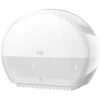Tork Toilettenpapierspender Elevation, 555000, T2, Kunststoff, Für Mini Jumbo Rollen, Weiß