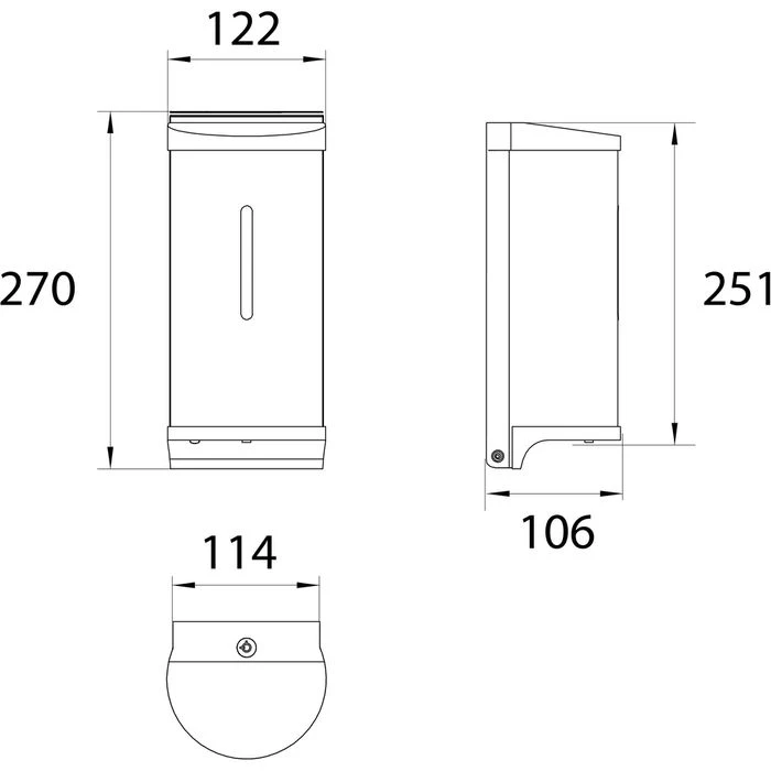 Emco Desinfektionsmittelspender System 2, Edelstahl, Infrarotsensor, Für Flüssiges, 800ml 4 Emco Desinfektionsmittelspender System 2, Edelstahl, Infrarotsensor, Für Flüssiges, 800ml – Bild 4