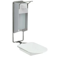 Relaxdays Desinfektionsmittelspender 10032720, Eurospender, Mit Tropfschale, 500ml