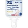 Tork Seife Premium Antimikrobiell, 424709, S4, Flüssigseife, Nachfüller, Desinfizierend, 1 Liter