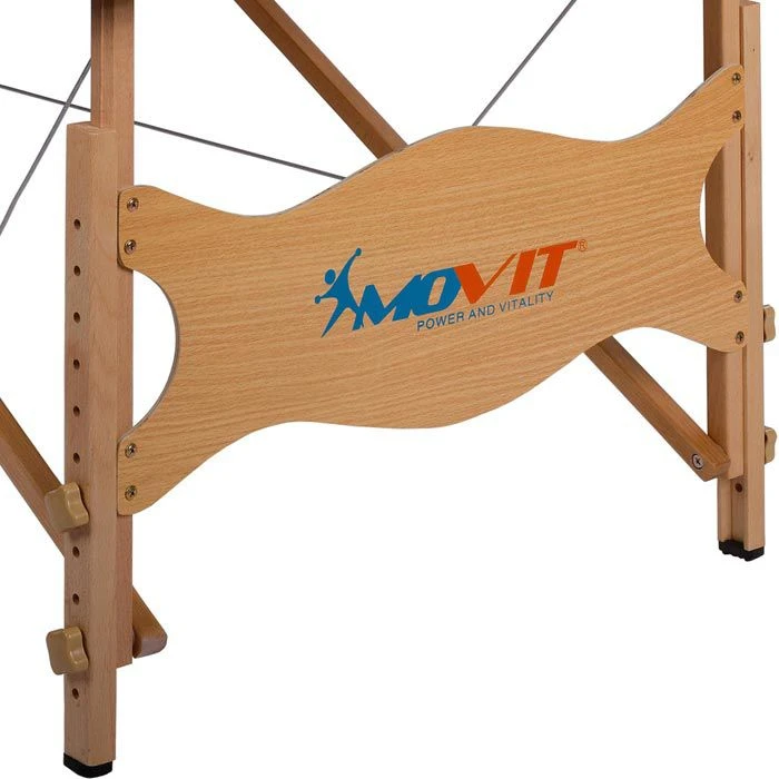 Movit Massageliege Deluxe XXL Schwarz, Höhenverstellbar, Klappbar, Holz 5 Movit Massageliege Deluxe XXL Schwarz, Höhenverstellbar, Klappbar, Holz – Bild 5