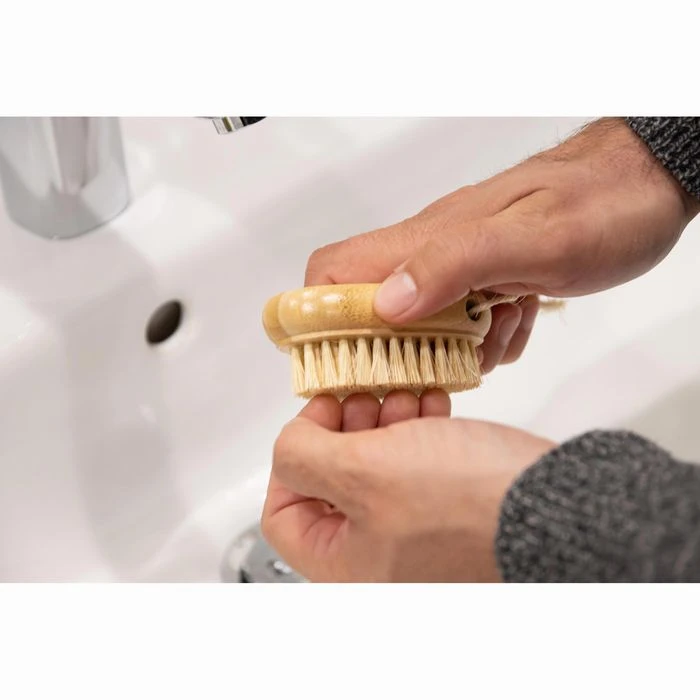 Croll&Denecke Nagelbürste 20283, Braun, Aus Bambus, Naturborsten, Länge: 8 Cm 3 Croll&Denecke Nagelbürste 20283, Braun, Aus Bambus, Naturborsten, Länge: 8 Cm – Bild 3