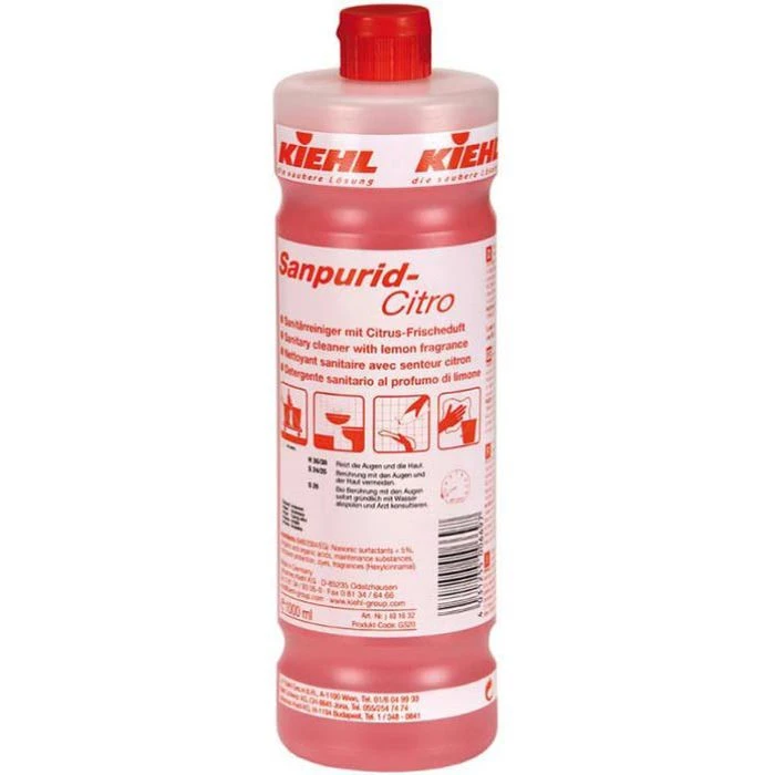 Kiehl Badreiniger Sanpurid-Citro, J401601, Sanitärreiniger, Gegen Kalk Und Schmutz, 1 Liter 1 Kiehl Badreiniger Sanpurid-Citro, J401601, Sanitärreiniger, Gegen Kalk Und Schmutz, 1 Liter