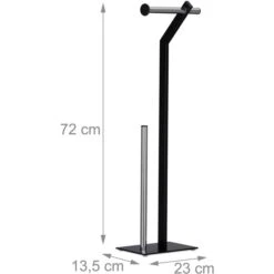 Toilettenpapierspender Relaxdays 4 Kleinrollen, Separater Rollenhalter, Schwarz 9 Toilettenpapierspender Relaxdays 4 Kleinrollen, Separater Rollenhalter, Schwarz -Tork Shop 6079cceca2a7db648b71c83967e8f3a5b6846d29 toilettenpapierspender relaxdays