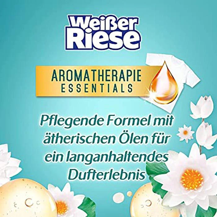 Weißer-Riese Waschmittel Universal Trio-Caps, Aromatherapie Lotus & Mandelöl, 234g, 18 WL 3 Weißer-Riese Waschmittel Universal Trio-Caps, Aromatherapie Lotus & Mandelöl, 234g, 18 WL – Bild 3