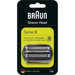 Braun 21B Kombipack, Series 3, Scherkopf, Ersatzscherteil, Schwarz