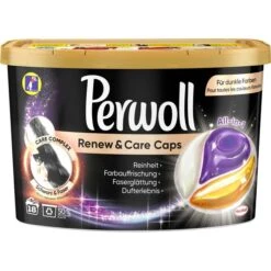 Perwoll Waschmittel Renew Advanced Schwarz, Gel, Caps, 0,26 Kg, 18 Waschladungen