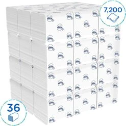 Kleenex Toilettenpapier 8408, 2-lagig, Tissue, 200 Einzelblatt, 36 Pack -Tork Shop 66d2b2a9698ceae3a4fd038d6e2855b0d3e93a56 toilettenpapier kleenex 8408
