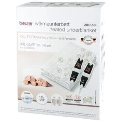 Beurer Wärmeunterbett UB 68 XXL, 150 X 160cm, Abschaltautomatik, 2 Wärmezonen -Tork Shop 66dc9854343d609dfecae6550dae598992c748d5 waermeunterbett beurer ub 68 xxl fuer 2 personen