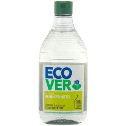 Ecover Spülmittel Zitrone & Aloe Vera, ökologisch, Bio, Stark Gegen Fett, 450ml