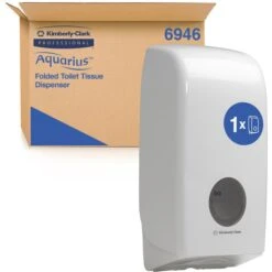 Kimberly Clark Kimberly-Clark Toilettenpapierspender Aquarius, 6946, Kunststoff, Zur Einzelblattentnahme, Weiß -Tork Shop 6f07c5b356b173736eda55866259b468564d9715 toilettenpapierspender kimberly clark aquarius