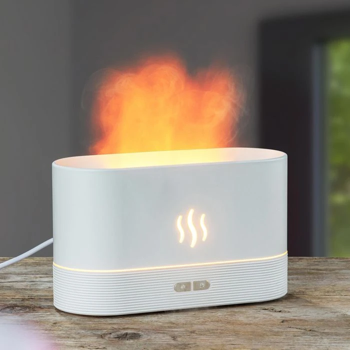 Böttcher-AG Diffuser Mit Flammeneffekt, Weiß, Für ätherische Öle, Kunststoff, Warm-weißes LED 3 Böttcher-AG Diffuser Mit Flammeneffekt, Weiß, Für ätherische Öle, Kunststoff, Warm-weißes LED – Bild 3