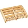 Relaxdays Fußmassagegerät Fußroller, 2 X 5 Rollen, Holz