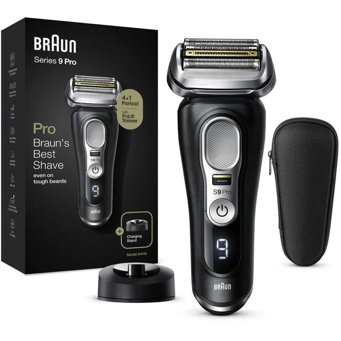 Braun Elektrorasierer Series 9 Pro Premium 9410s, Wet & Dry, 4+1 Scherkopf, Mit Trimmer & Reise-Etui 1 Braun Elektrorasierer Series 9 Pro Premium 9410s, Wet & Dry, 4+1 Scherkopf, Mit Trimmer & Reise-Etui