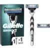 Gillette® Gillette Rasierer Mach3, Für Herren, 3-Klingensystem, Inkl. 2 Klingen