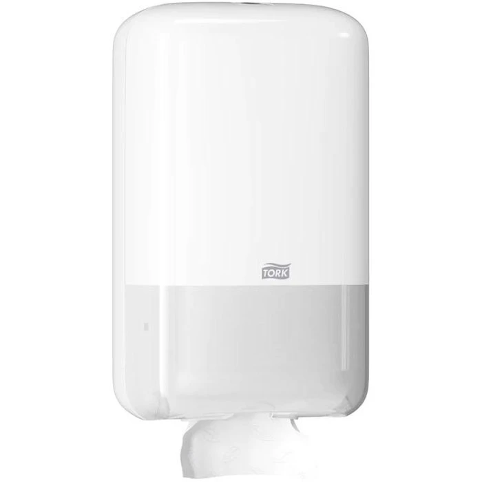 Tork Toilettenpapierspender Elevation, 556000, T3, Kunststoff, Zur Einzelblattentnahme, Weiß 4 Tork Toilettenpapierspender Elevation, 556000, T3, Kunststoff, Zur Einzelblattentnahme, Weiß – Bild 4