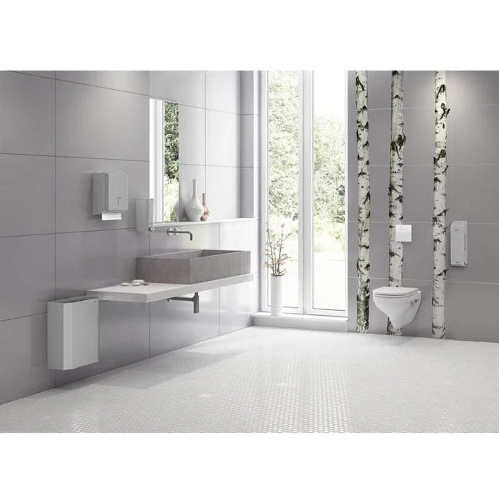 Katrin Toilettenpapierspender Toilet 2-Roll, 989706, Edelstahl, Für 2 Kleinrollen, Silber 2 Katrin Toilettenpapierspender Toilet 2-Roll, 989706, Edelstahl, Für 2 Kleinrollen, Silber – Bild 2